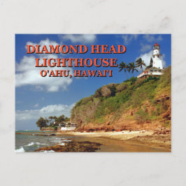 Diamond Head Lighthouse, O'ahu, Hawai'i Postcard Vykort