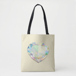 Diamond Heart Ecru Tygkasse
