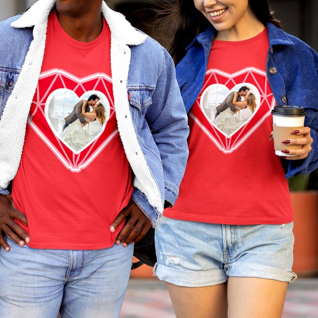 Diamond Heart par Photo Red Valentine Day T Shirt (Skapare uppladdad)
