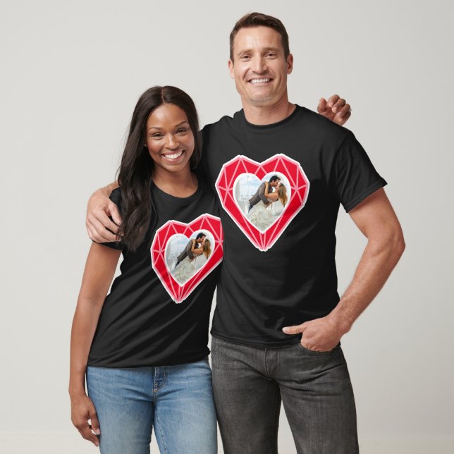 Diamond Heart par Photo Valentine Day T Shirt (Unisex)