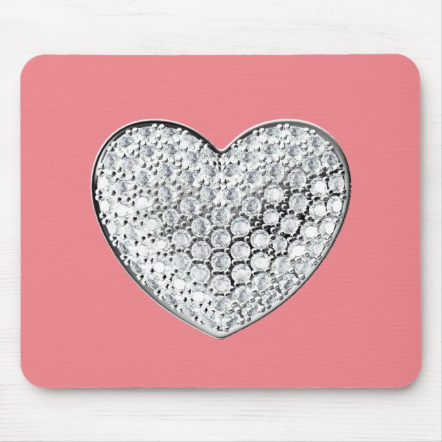 Diamond Heart - rosa bg Musmatta (Framsidan)
