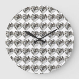 Diamond Heart Stor Klocka