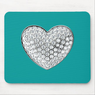 Diamond Heart - teal bg Musmatta