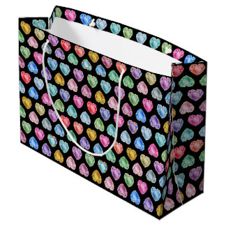 Diamond Heart Watercolor Mönster Cute Pastel Girly