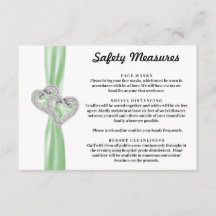 Diamond Hearts Grönt Ribbon Safety Measures