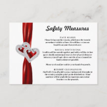 Diamond Hearts Red Ribbon Safety Measures