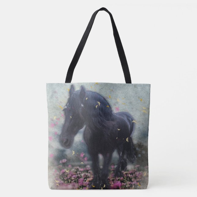 DIAMOND i Flowers ~ Tote Bag Tygkasse (Framsida)