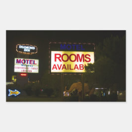 Diamond Inn Las Vegas Rektangulärt Klistermärke