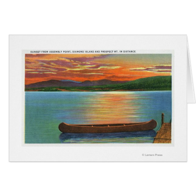 Diamond Island, Prospect Mt Hälsningskort (Framsidan Horizontal)