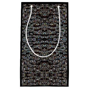 Diamond jewel mönster elegant silver och svart