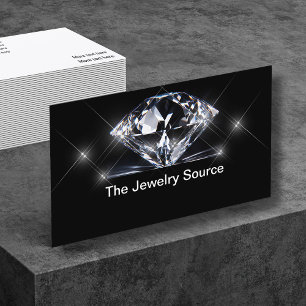 Diamond Jewelry Designer Glitzy Affärskorts Visitkort