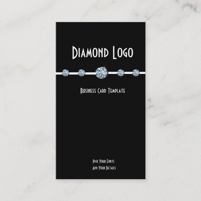 Diamond Jewelry - Diamond Logotyp Visitkort (Framsida)