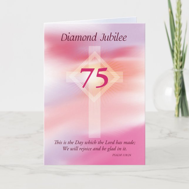 Diamond Jubilee, 75 år som Nun Kort (Framsida)