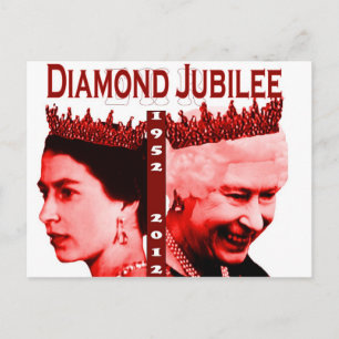 Diamond Jubilee Minnesvykort Vykort