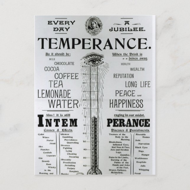 Diamond Jubilee Thermometer of Life Vykort (Framsida)