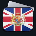 Diamond Jubilee Union Flagga and Royal Vapensköld Laptop Fodral<br><div class="desc">Royalets Vapensköld och unionens Flagga i Förenade kungariket Underbar Storbritannien och Nordirland Diamond Jubilee till minne av laptop sleeve.</div>