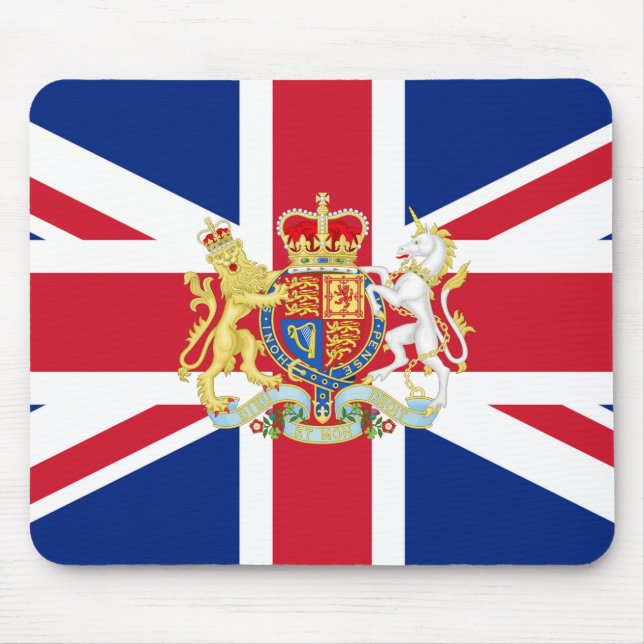 Diamond Jubilee Union Flagga and Royal Vapensköld Musmatta (Framsidan)