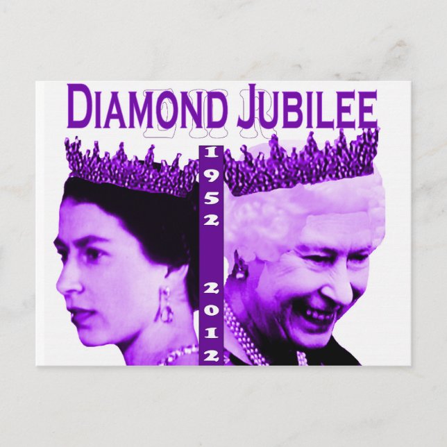 Diamond Jubilee-vykort Vykort (Framsida)