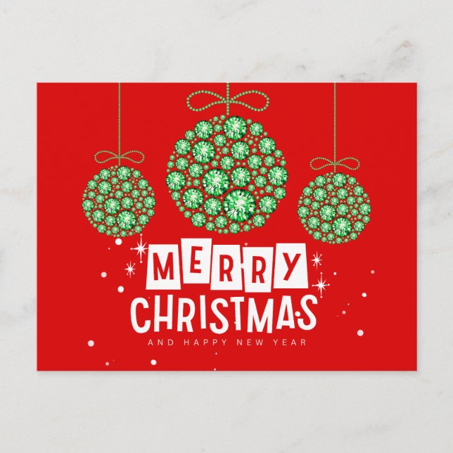 Diamond Jul Ornament Vykort (Framsida)