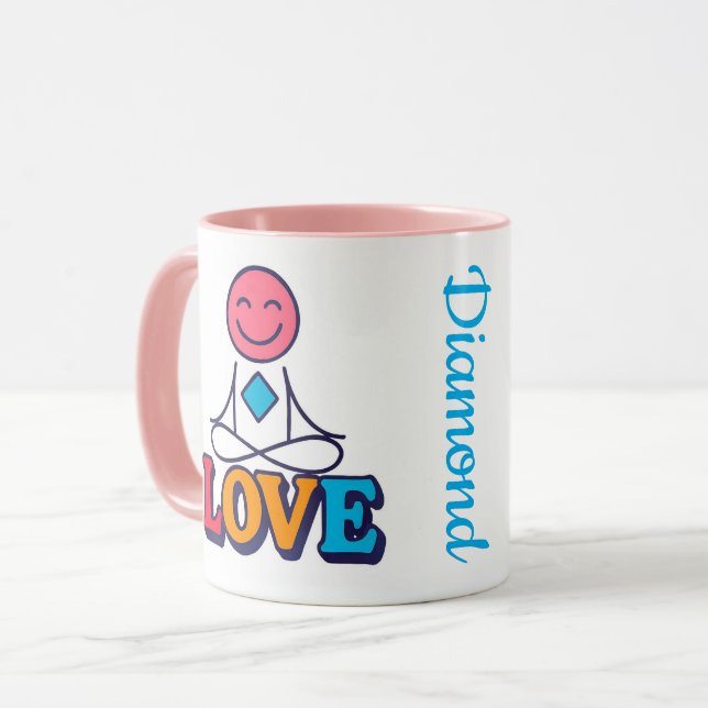 Diamond kärlek cutie mugg (Framsida vänster)