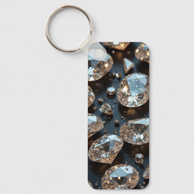 Diamond Keychains ser ut som en riktig diamant lyx Nyckelring (Framsida)