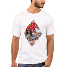 Diamond - Las Vegas spelkort form T-shirt