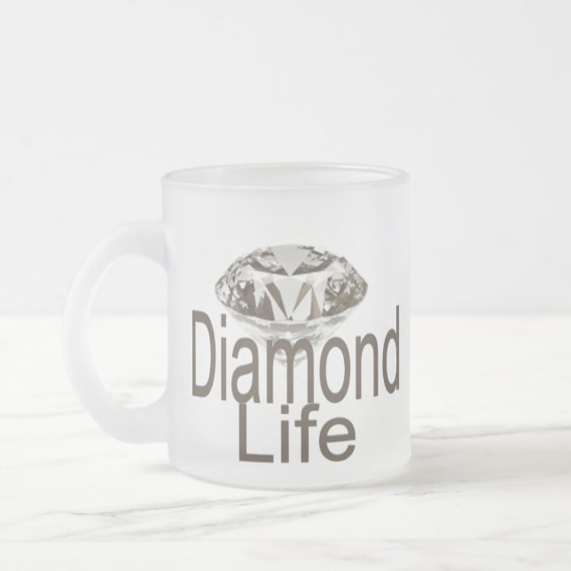 Diamond Life Frostad Glasmugg (Vänster)