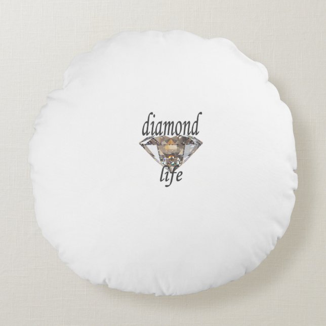 Diamond Life Rund Kudde (Framsidan)