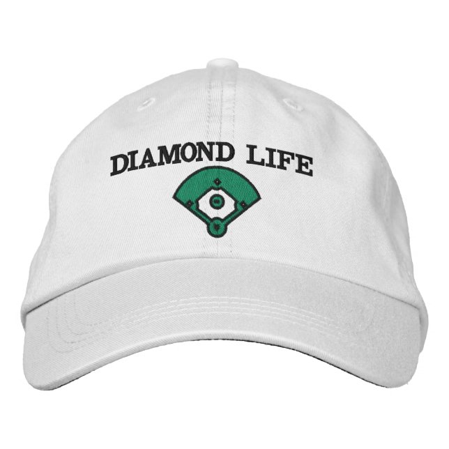 Diamond Life Softball Broderad Keps (Framsida)