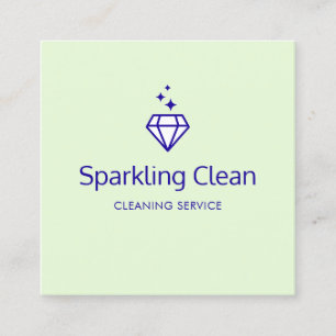 Diamond Logotyp Houseservation Service Fyrkantigt Visitkort