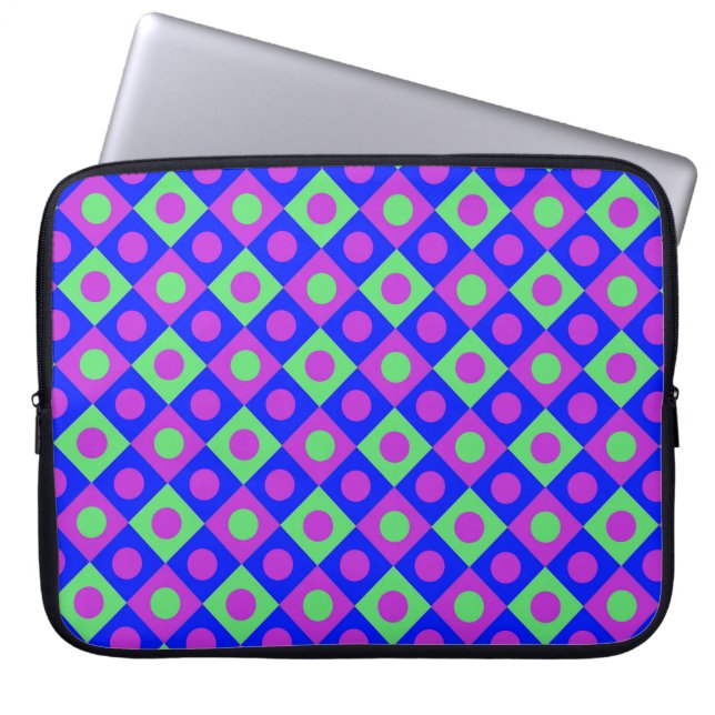 Diamond Mönster #117 Laptop Sleeve (Framsidan)