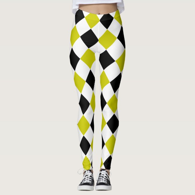 Diamond Mönster #1 Leggings (Framsida)