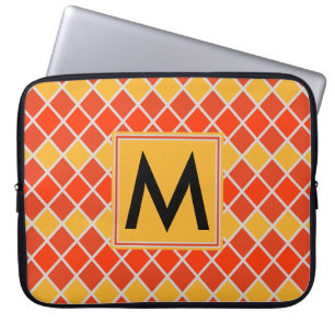 Diamond Mönster #80 Monogrammed Laptop Fodral