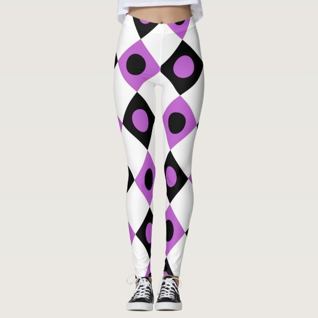 Diamond Mönster #92 Leggings (Framsida)