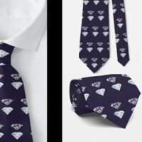 Diamond Mönster Bling Navy Blue Luxury Elegant Nec