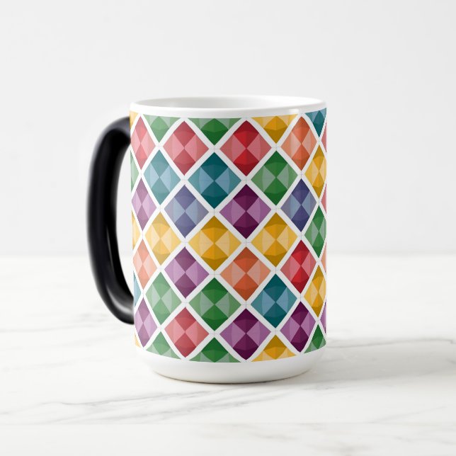 Diamond Mönster Coffee Mugg (Framsida vänster)