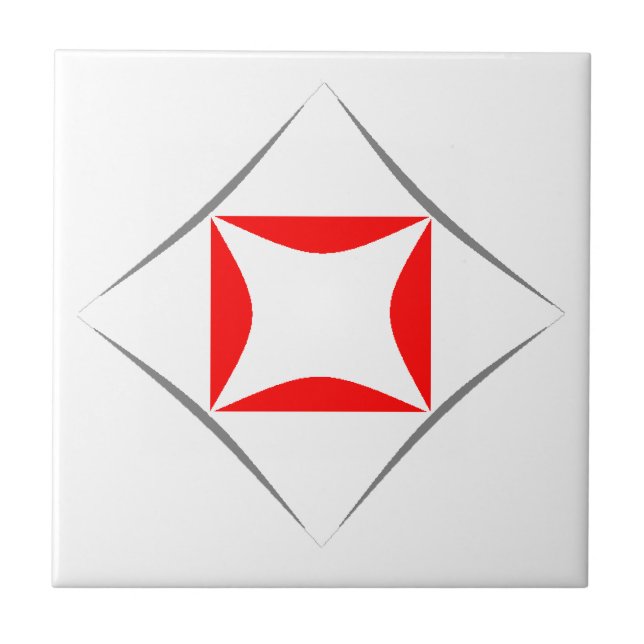 Diamond mönster kakelplatta (Framsidan)
