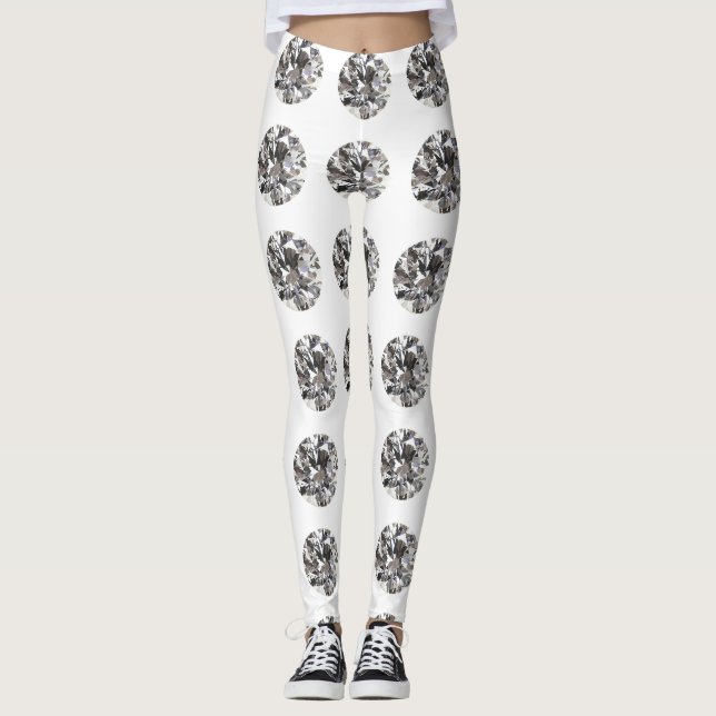 Diamond Mönster Leggings (Framsida)