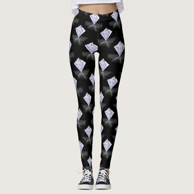 Diamond Mönster Leggings (Framsida)