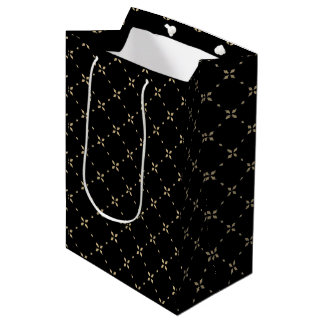 Diamond Mönster på Black Gift Bag