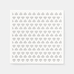 Diamond Mönster Pappra blöjor Pappersservett