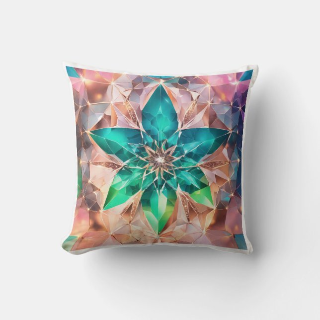 Diamond Mönster Pillow Cover Kudde (Framsida)