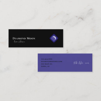 Diamond Moon-logotyp Mini Visitkort