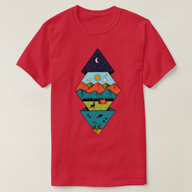Diamond Nature T Shirt (Design framsida)