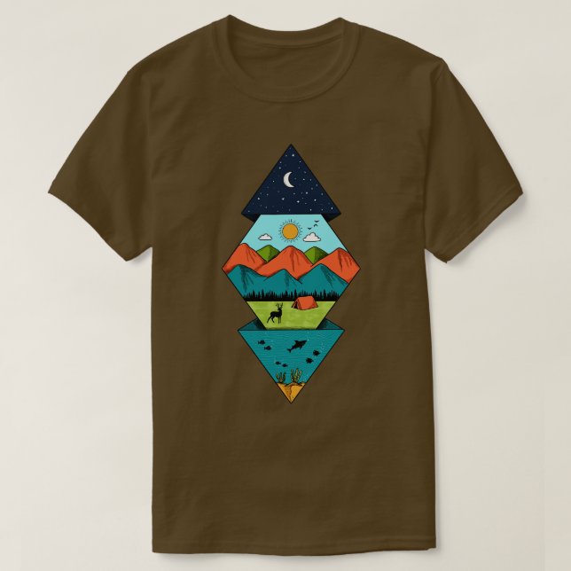 Diamond Nature T Shirt (Design framsida)
