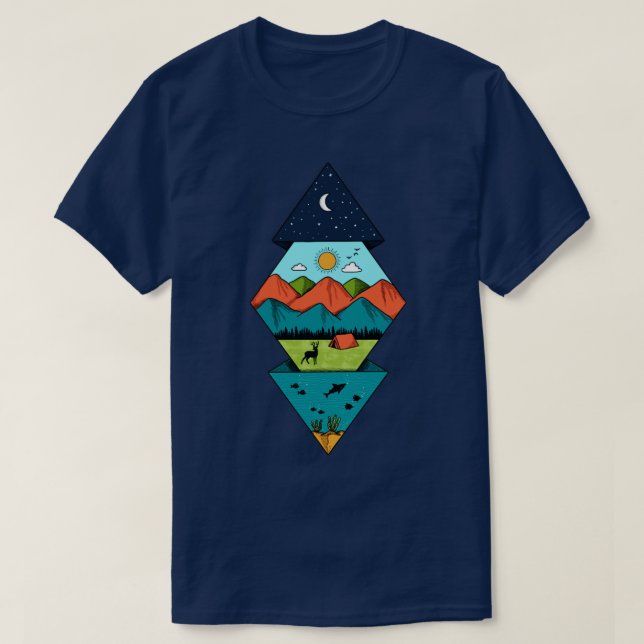 Diamond Nature T Shirt (Design framsida)