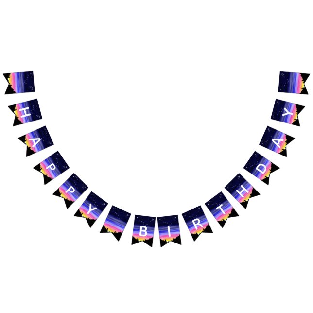 Diamond Night Bunting Flaggor (Alla)