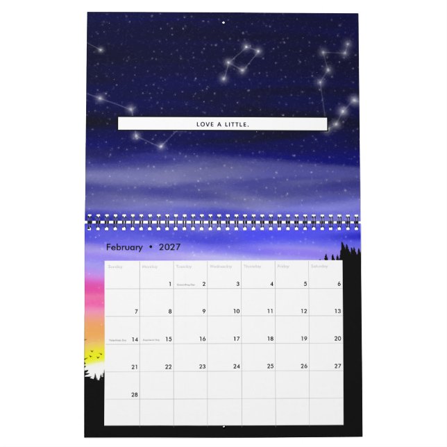 Diamond Night Calendar Kalender (Feb 2027)
