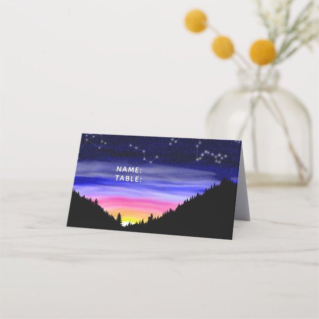 Diamond Night Placeringskort (Framsida)