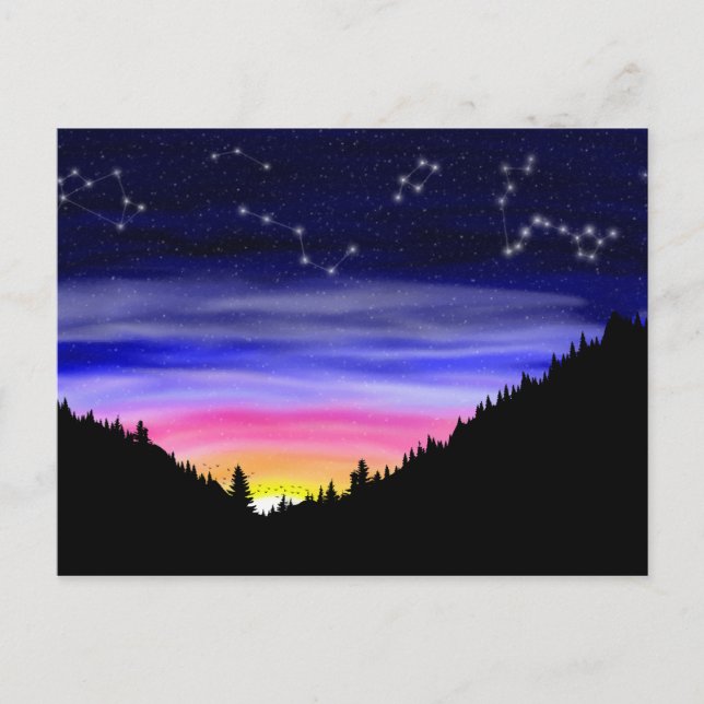 Diamond Night Postcard Vykort (Framsida)